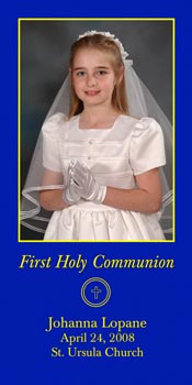 First 
        Communion Portrait Announcement