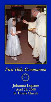 First 
        Communion Ceremony Announcement